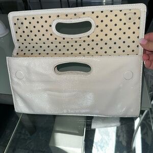 Hobo Cream Color Clutch